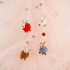 4-Piece Reindeer Hanging Widgets - Trendsi