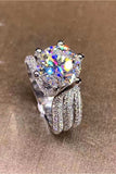 3 Carat Moissanite Three-Layer Ring - Trendsi - Flyclothing LLC
