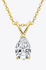 1.5 Carat Moissanite Pendant 925 Sterling Silver Necklace - Trendsi - Flyclothing LLC