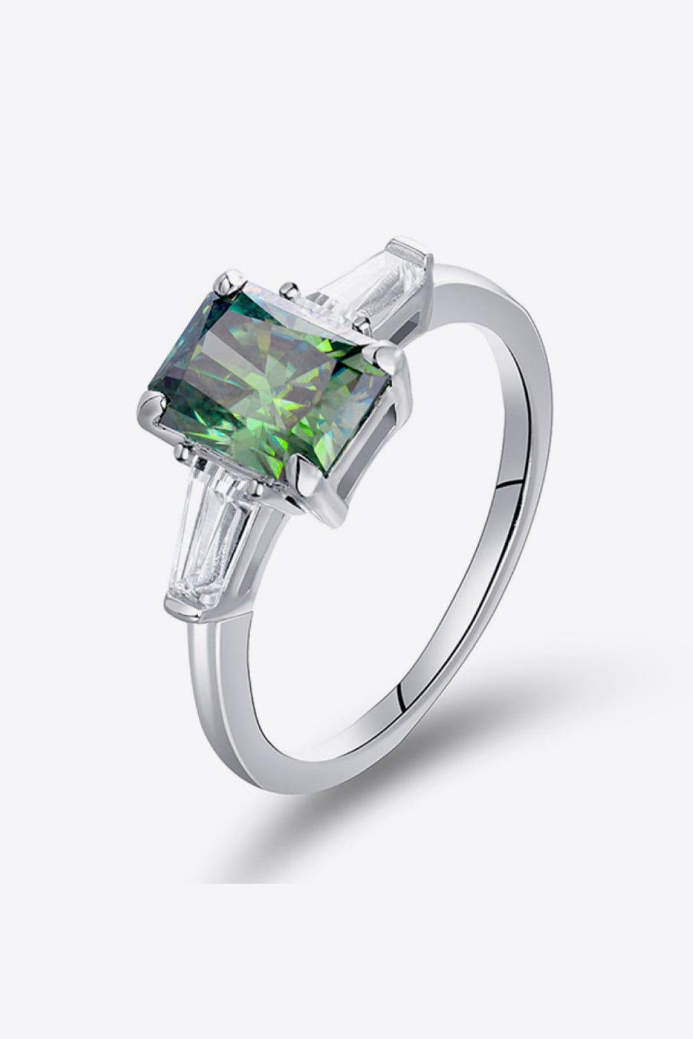 2 Carat Moissanite 925 Sterling Silver Ring - Trendsi