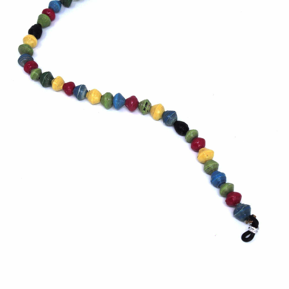 Face Mask/Eyeglass Paper Bead Chain, Colorful Round Beads - Creative Alternatives - Flyclothing LLC