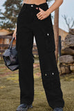 Loose Fit Long Jeans with Pockets - Trendsi - Flyclothing LLC