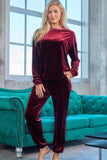 Long Sleeve Top and Pants Lounge Set - Trendsi - Flyclothing LLC