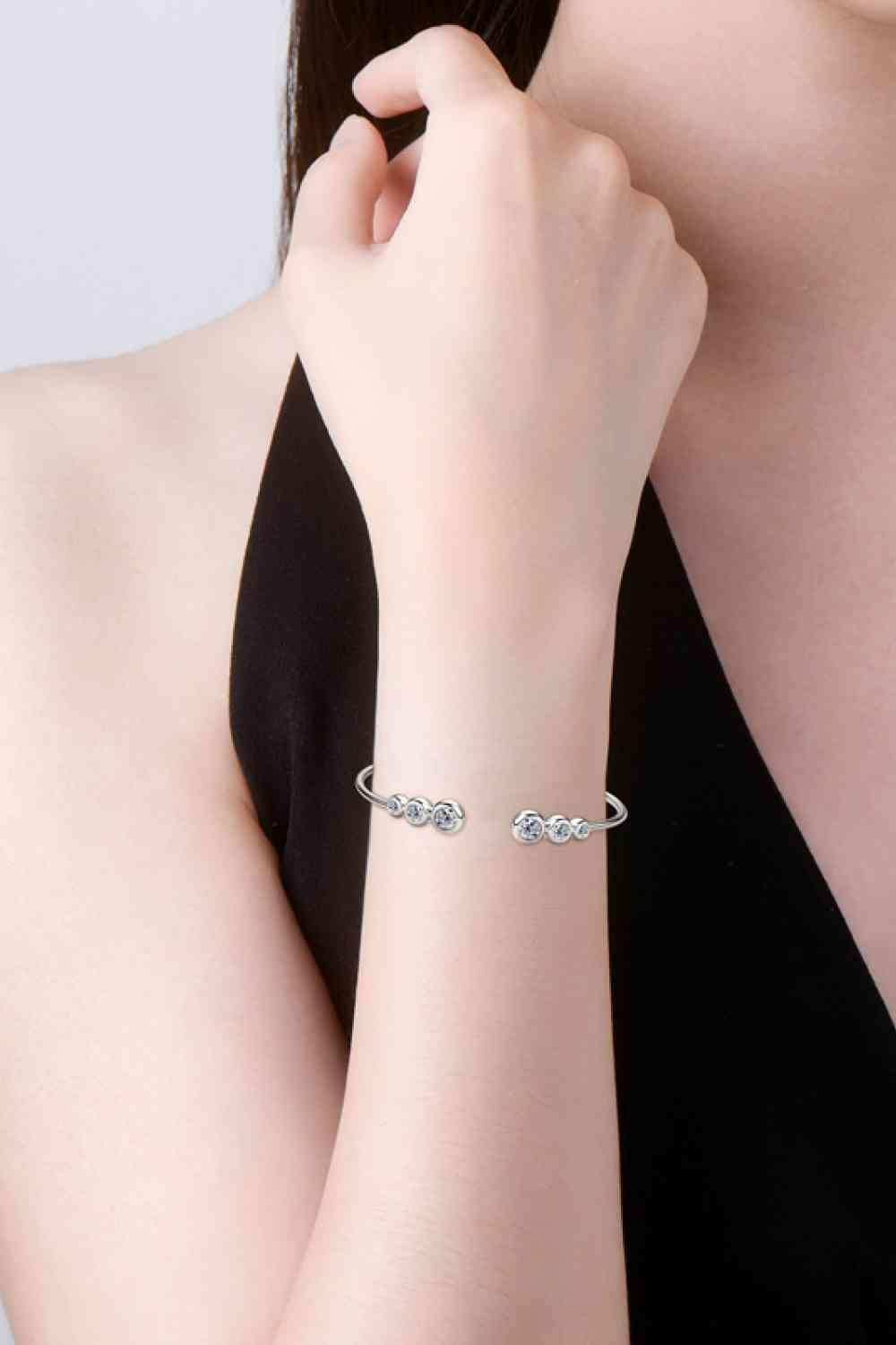 1.8 Carat Moissanite 925 Sterling Silver Bracelet - Trendsi - Flyclothing LLC