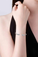 1.8 Carat Moissanite 925 Sterling Silver Bracelet - Trendsi