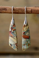 Handmade Natural Stone Dangle Earrings - Trendsi