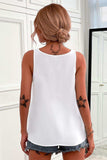 Half-Zip Scoop Neck Tank - Trendsi - Flyclothing LLC