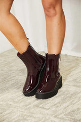 Forever Link Side Zip Platform Boots - Trendsi
