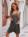 Spaghetti Strap Romper with Pockets - Trendsi - Flyclothing LLC