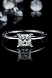 1 Carat Moissanite 925 Sterling Silver Solitaire Ring - Trendsi - Flyclothing LLC
