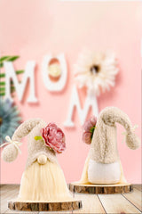 Mother's Day Flower Decor Pom-Pom Trim Faceless Gnome - Flyclothing LLC