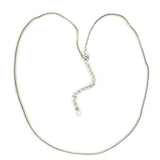 Alamode Silver Brass Chain with No Stone - Alamode