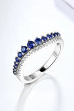 Lab-Grown Sapphire 925 Sterling Silver Rings - Trendsi