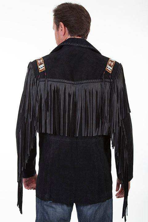 Scully Leather Black Boar Suede Mens Jacket - Scully Leather - Flyclothing LLC