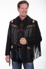 Scully Leather Black Boar Suede Mens Jacket - Flyclothing LLC