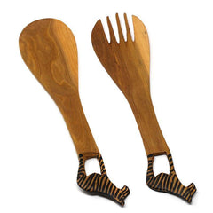 Zebra Salad Serving Set - Flyclothing LLC