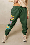 Simply Love Simply Love Full Size Drawstring Flower Graphic Long Sweatpants - Trendsi