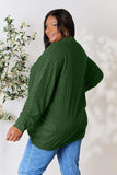 Basic Bae Full Size Ribbed Cocoon Cardigan - Trendsi - Flyclothing LLC