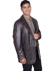 Scully CHOCOLATE MENS BLAZER - Scully Leather