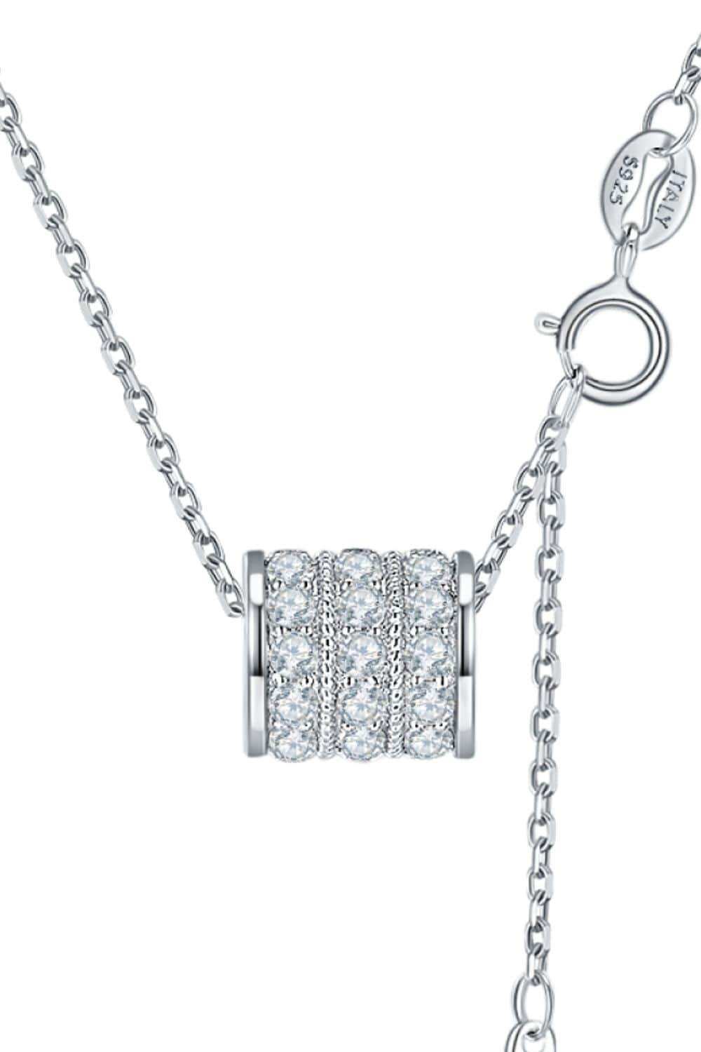 Moissanite 925 Sterling Silver Necklace - Trendsi - Flyclothing LLC