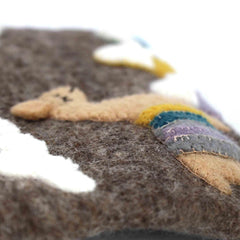 Hand Crafted Felt: Llama Pouch - Global Groove Direct