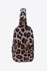 Printed PU Leather Sling Bag - Trendsi