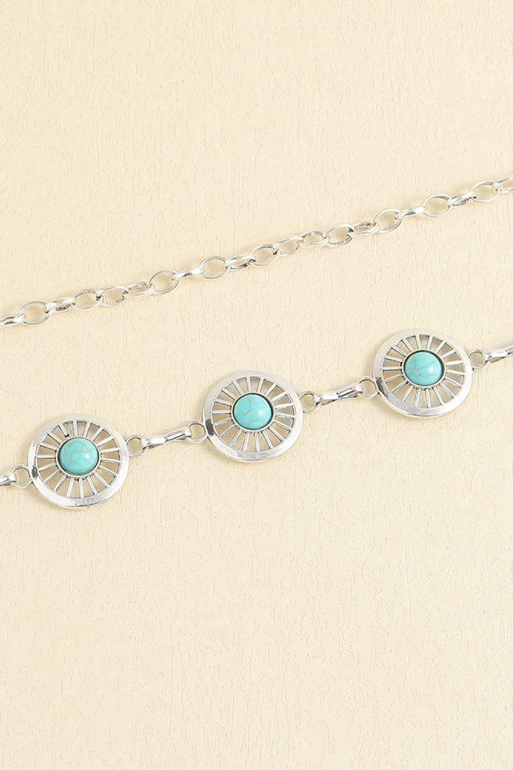 Vintage Turquoise Alloy Belt - Trendsi - Flyclothing LLC