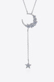 Star & Moon Moissanite Necklace - Trendsi