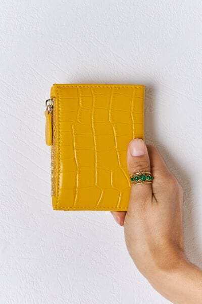 David Jones Texture PU Leather Mini Wallet - Trendsi - Flyclothing LLC