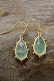 Natural Stone Teardrop Earrings - Trendsi - Flyclothing LLC