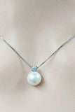 Freshwater Pearl 925 Sterling Silver Necklace - Trendsi - Flyclothing LLC