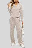 Ribbed Long Sleeve Top and Pocketed Pants Set - Trendsi - Flyclothing LLC
