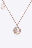 Moissanite A to J Pendant Necklace - Trendsi - Flyclothing LLC