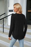Round Neck Long Sleeve T-Shirt - Trendsi - Flyclothing LLC