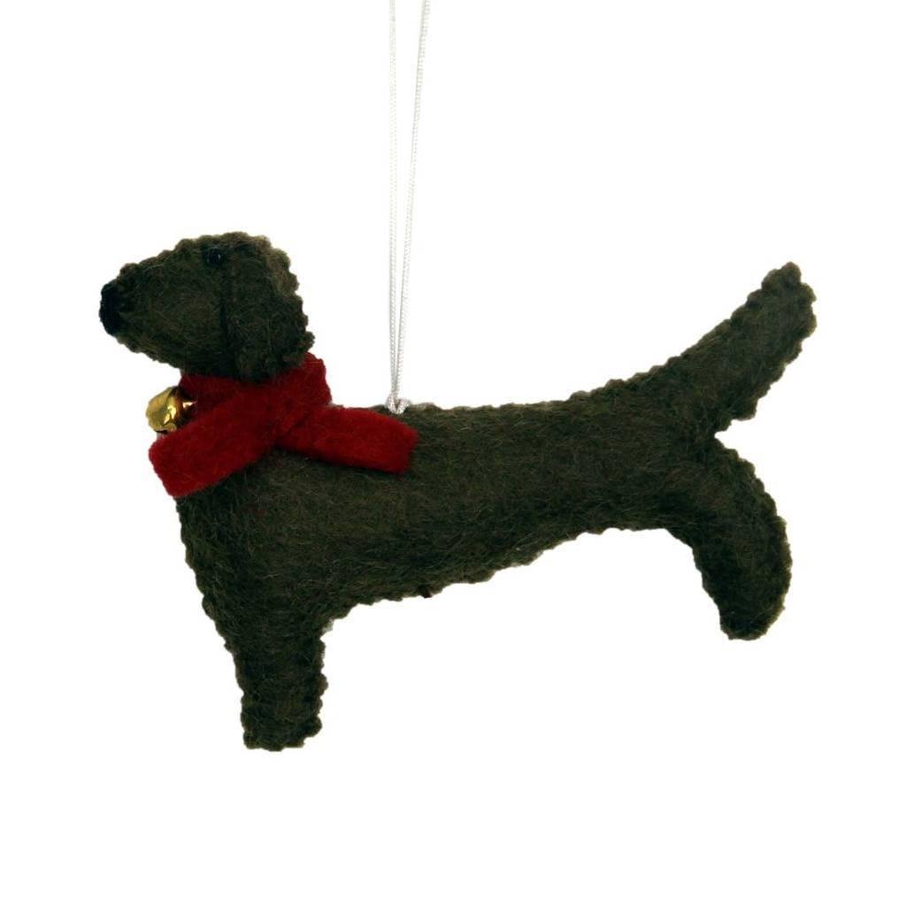 Dachshund Felt Ornament - Global Groove (H) - Global Groove (H)