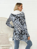 Printed Raglan Sleeve Mock Neck T-Shirt - Trendsi