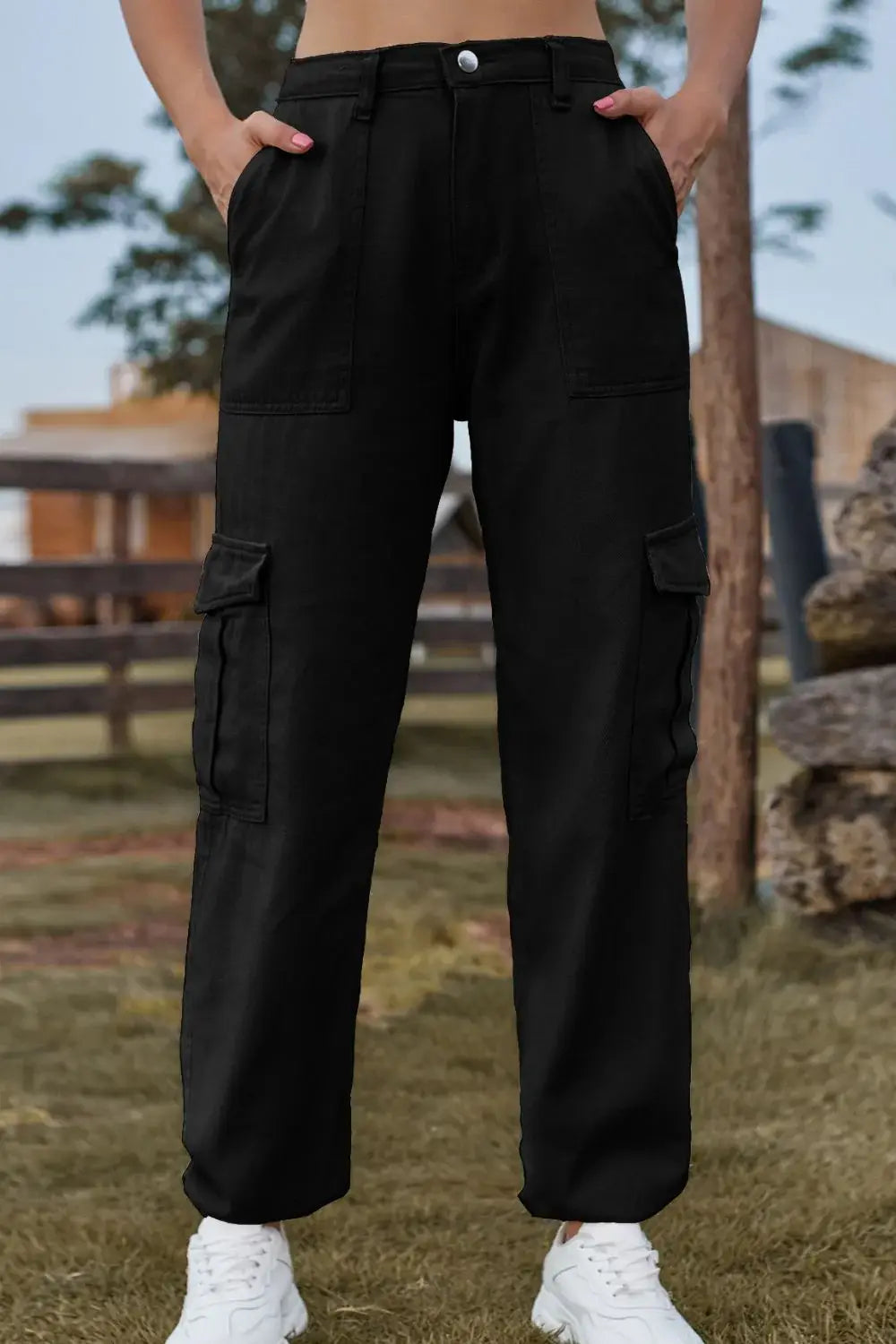 Long Jeans with Pocket - Trendsi - Flyclothing LLC