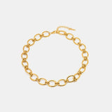18K Gold-Plated Stainless Steel Necklace - Trendsi