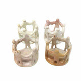 Natural Soapstone Circle of Friends Sculpture - Smolart - Flyclothing LLC