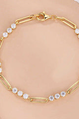 1.8 Carat Moissanite 925 Sterling Silver Bracelet - Trendsi - Flyclothing LLC