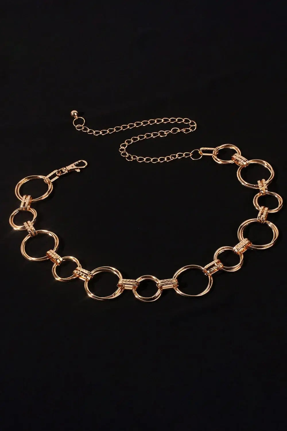 Alloy Chain Circle Shape Belt - Trendsi - Flyclothing LLC