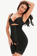 Full Size Hook-and-Eye Lace Trim Shaping Bodysuit - Trendsi - Flyclothing LLC