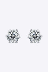 Good Days Ahead Moissanite Stud Earrings - Trendsi - Flyclothing LLC