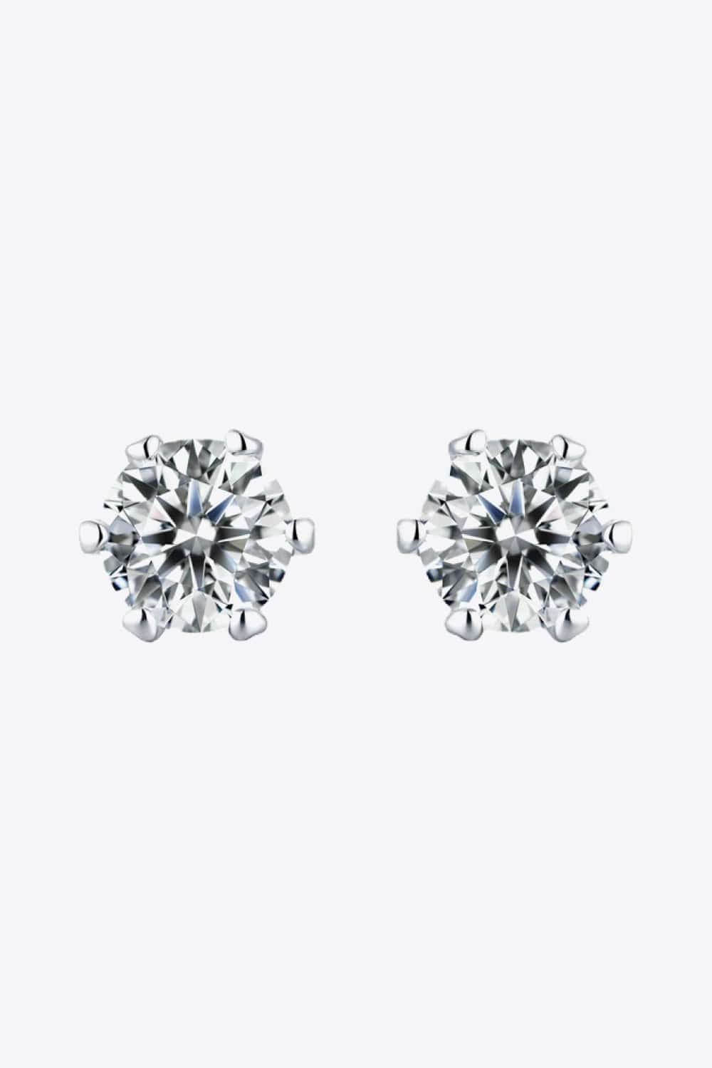 Good Days Ahead Moissanite Stud Earrings - Trendsi - Flyclothing LLC