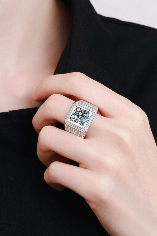 Bring It Home 925 Sterling Silver Moissanite Ring - Trendsi - Flyclothing LLC