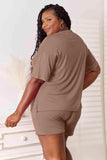 Basic Bae Full Size Soft Rayon Half Sleeve Top and Shorts Set - Trendsi - Flyclothing LLC