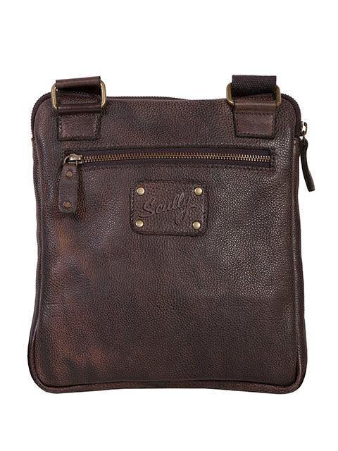 Scully CHOCOLATE CROSSBODY BAG - Scully Leather
