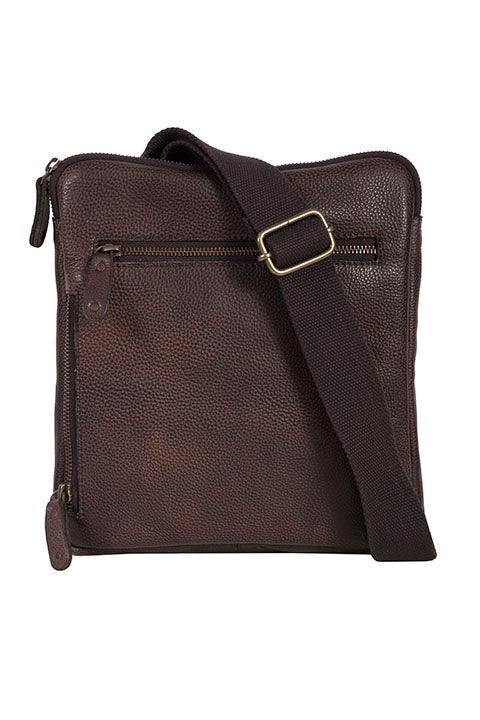 Scully CHOCOLATE CROSSBODY BAG - Scully Leather