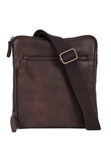 Scully CHOCOLATE CROSSBODY BAG - Scully Leather