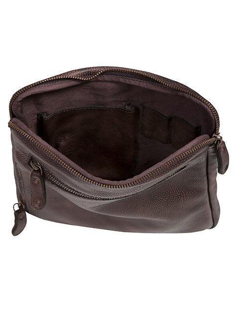Scully CHOCOLATE CROSSBODY BAG - Scully Leather